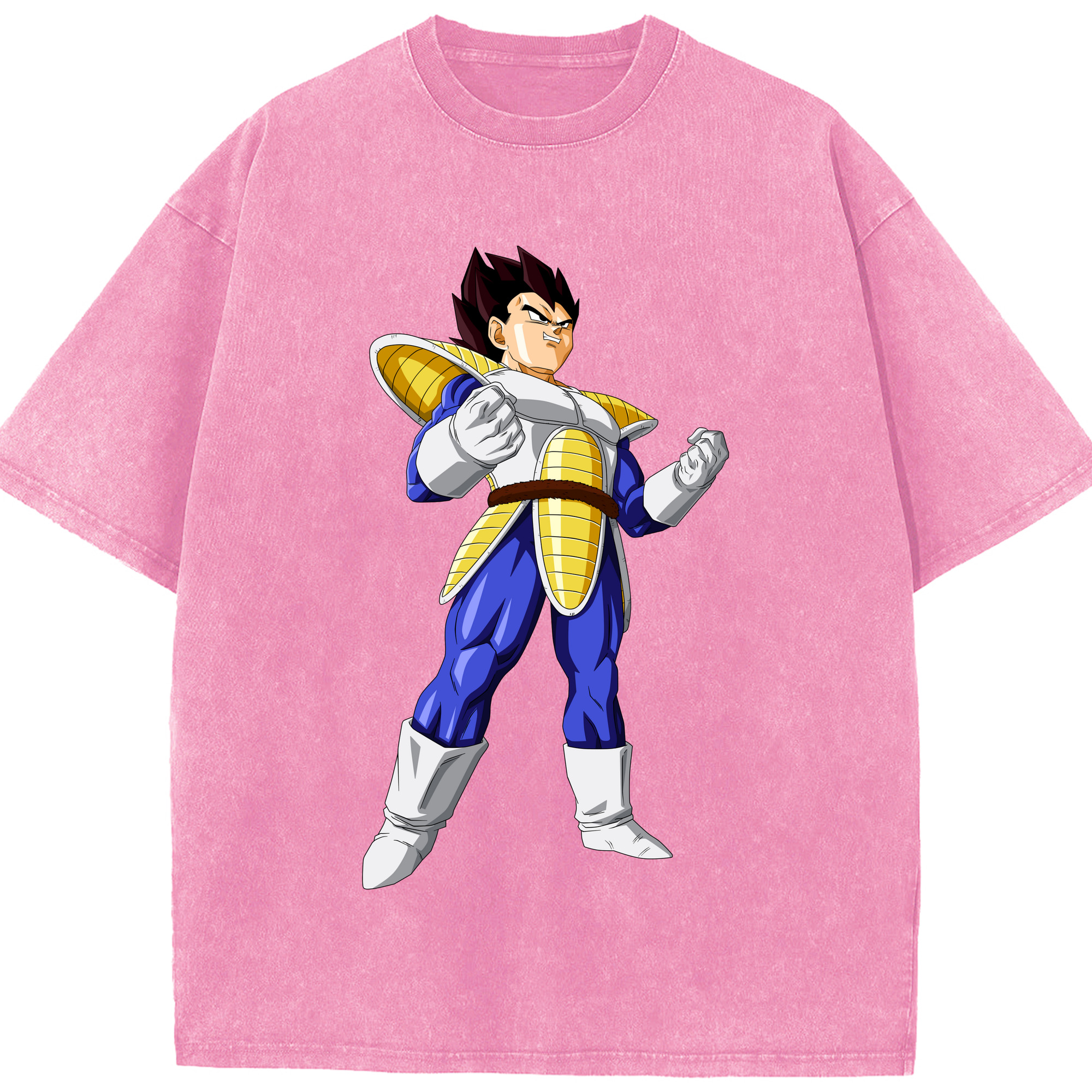 （画像用） ドラゴンボール ベジータ四世（Bejīta Yonsei）DRAGON BALL Vegeta IV 綿100% ヴィンテージ風 半袖Tシャツ（フロントプリント）
